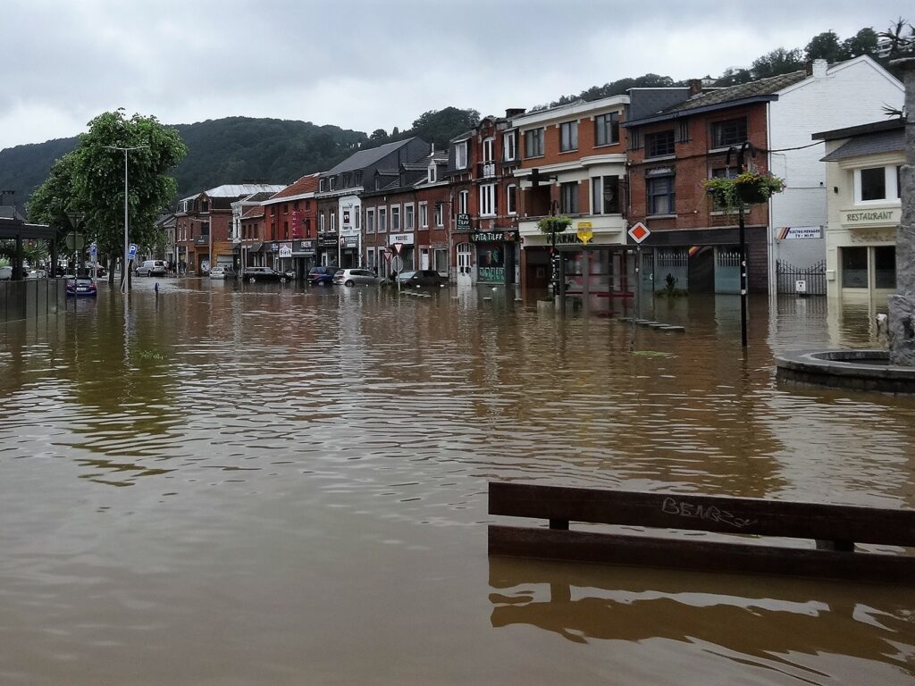 Floods in Tilff, Belgium, 16 July 2021.