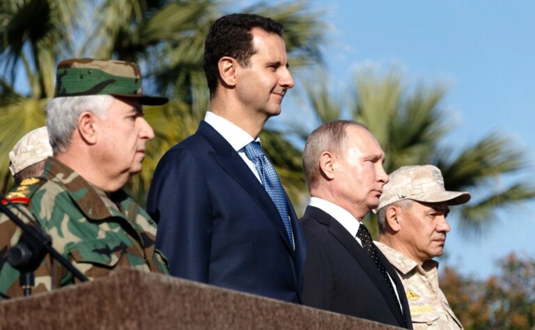 Assad, Putin and Shoigu in Syria.